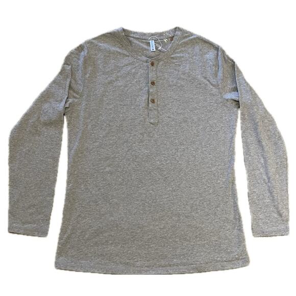Pegeno Henley Shirt Pullover Long sleeve T-Shirt Tee Unisex Style Casual Men’s L - Picture 1 of 5